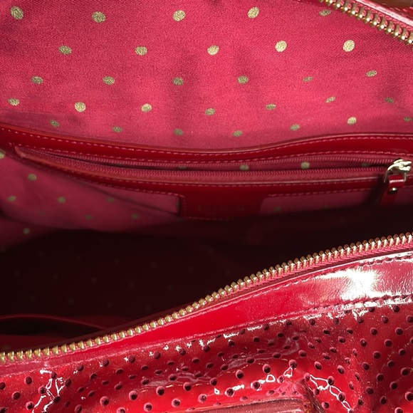 Kate Spade Red Patent Large Satchel #hostpick - Picture 5 of 9